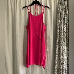 Flirty Bright Pink Mini Dress